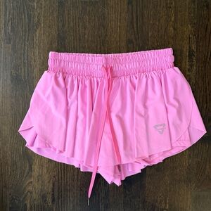 Pink Women's Butterfly Athletic Shorts